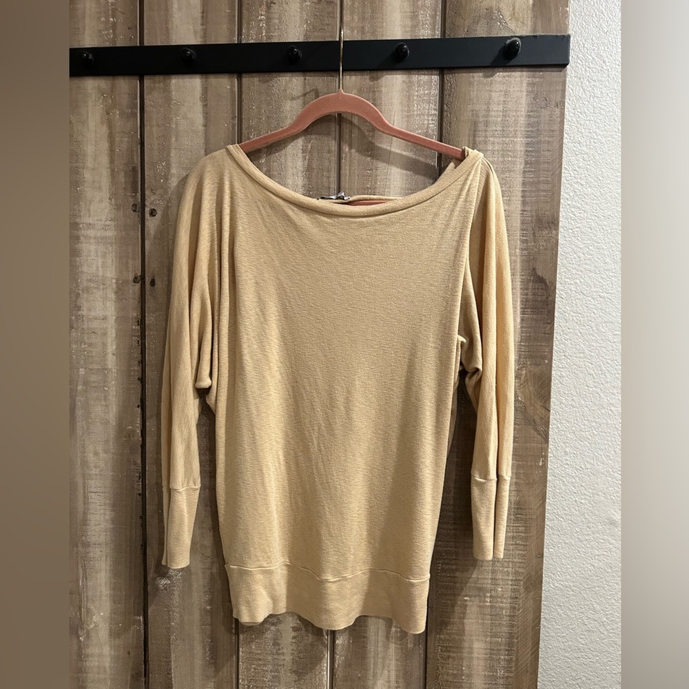 Michael Stars slub long sleeve top, one size - Picture 3 of 8